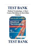 Test Bank for Medical Terminology&colon; A Short Course&comma; 9th Edition by Davi-Ellen Chabner &vert;&vert; ISBN&colon; 9780323479912 &vert;&vert; Verified & Recently Updated Version &lbrace;JUST RELEASED&rcub;