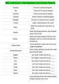BIOL 2420 Exam 3 Test Questions and Answers Rated A