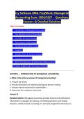 Ivy Software MBA PrepWorks Managerial &NewLine;Accounting Exam 2026&sol;2027 &ndash; Questions&comma; &NewLine;Answers & Detailed Solutions 
