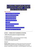 Ivy Software MBA PrepWorks Managerial &NewLine;Accounting Exam 2026&sol;2027 &ndash; Questions&comma; &NewLine;Answers & Detailed Solutions 