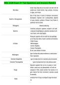 BIOL 2420 Exam &num;1 Test Questions and Answers Rated A