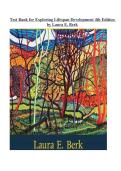Test Bank for Exploring Lifespan Development 4th Edition &NewLine;by Laura E&period; Berk &NewLine;