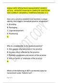MGMA CMPE OPERATIONS MANAGEMENT NEWEST &NewLine;ACTUAL UPDATED EXAM WITH COMPLETE QUESTIONS &NewLine;AND CORRECT ANSWERS&sol;&sol; VERIFIED&sol;&sol;GRADED A&plus;&sol;&sol;