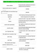 CHEM 101 Midterm Ivy Tech Questions and Answers Rated A
