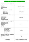 Capstone Exam Test Questions and Answers Rated A