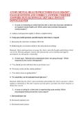 ATI RN MENTAL HEALTH PROCTORED EXAM 2026&sol;2027 &ndash;&NewLine;EXAM QUESTIONS AND CORRECT ANSWERS &lpar;VERIFIED &NewLine;ANSWERS&rpar; PLUS RATIONALE &vert; 2027 Q&A &vert; INSTANT &NewLine;DOWNLOAD PDF