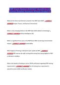 PMP Exam Newest 2026&sol;2027 Questions and &NewLine;Correct Detailed Answers Already Graded A&plus; 