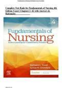 Complete Test Bank for Fundamentals of Nursing 4th  Edition Yoost &vert; Chapters 1&ndash;42 with Answers &  Rationales 