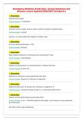 Emergency Medicine Study Quiz &vert; Actual Questions and&NewLine;Answers Latest Updated 2026&sol;2027 &lpar;Graded A&plus;&rpar;