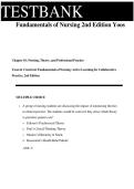 Test Bank for Fundamentals of Nursing&colon; Active Learning for Collaborative Practice 2nd Edition by Yoost & Crawford &vert;&vert; ISBN&colon;9780323508643 &vert;&vert; Verified & Recently Updated Version &lbrace;JUST RELEASED&rcub;