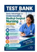 Test Bank for Davis Advantage for Understanding Medical-Surgical Nursing 7th Edition by Linda S&period; Williams & Paula D&period; Hopper &period;pdf&NewLine;&NewLine;