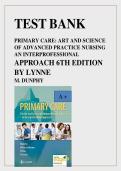 Test Bank For Primary Care&colon; The Art and Science of Advanced Practice Nursing &ndash; An Interprofessional Approach 6th Edition by Lynne M&period; Dunphy&comma; Jill E&period; Winland-Brown&comma; Brian O&period; Porter & Debera J&period; Thomas ISBN 9781719644655 Chapters&lpar;1 to 88&rpar;