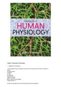 Principles of Human Physiology 6th Edition by Cindy Stanfield Test Bank 2026&sol;2027