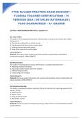 FTCE NaVaED PRACTICE EXAM 2026&sol;2027 &vert; FLORIDA TEACHER CERTIFICATION &vert; 75 VERIFIED Q&A &vert; DETAILED RATIONALES &vert; PASS GUARANTEED &ndash; A&plus; GRADED