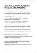 D545 WGU PA AND OA ACTUAL TEST&NewLine;PAPER GRADED A&plus; QUESTIONS
