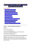 MGT 6201 Strategy Exam 2026&sol;2027 &ndash; Questions&comma; &NewLine;Answers & Detailed Rationales