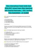  Telus International Study Guide Exam 2026&sol;2027 Actual Exam-Style Questions with Detailed Rationales &vert; 100&percnt; Verified &vert; Pass Guaranteed &ndash; A&plus; Graded