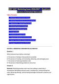 MGT 6201 Marketing Exam 2026&sol;2027 &ndash; Questions&comma; &NewLine;Answers & Detailed Rationales