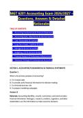 MGT 6201 Accounting Exam 2026&sol;2027 &ndash; &NewLine;Questions&comma; Answers & Detailed &NewLine;Rationales