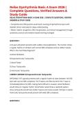 Relias Dysrhythmia Basic A Exam 2026 &vert; Complete Questions&comma; Verified Answers & Study Guide