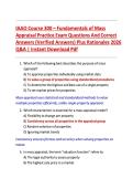 IAAO Course 300 &ndash; Fundamentals of Mass&NewLine;Appraisal Practice Exam Questions And Correct&NewLine;Answers &lpar;Verified Answers&rpar; Plus Rationales 2026&NewLine;Q&A &vert; Instant Download Pdf