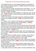 LETRS Units 5 - 8 Pre & Post Test Questions and Answers&period;pdf