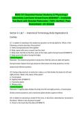 BIOD 151 Essential Human Anatomy & Physiology I Laboratory Lab Exam Actual Exam 2026&sol;2027 &ndash; Complete Test Bank with Detailed Rationales &vert; 100&percnt; Verified &vert; Pass Guaranteed &ndash; A&plus; Graded