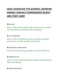 DAVIS ADVANTAGE FOR MATERNAL NEWBORN&NewLine;NURSING DURHAM COMPREHENSIVE REVIEW&NewLine;AND STUDY GUIDE&NewLine;