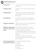Health Assessment Exam 1 2026&sol;2027 &vert; Study Guide&comma; Practice Questions & Exam Review