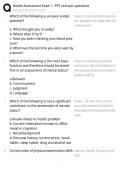 Health Assessment Exam 1 2026&sol;2027 &vert; PPT & Quiz Questions &vert; Study Guide&comma; Practice Questions & Exam Review