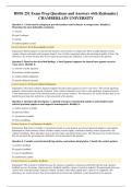 BIOS 251 Exam Prep Questions and Answers with Rationales &vert; CHAMBERLAIN UNIVERSITY