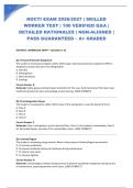 NOCTI EXAM 2026&sol;2027 &vert; SKILLED WORKER TEST &vert; 100 VERIFIED Q&A &vert; DETAILED RATIONALES &vert; NGN-ALIGNED &vert; PASS GUARANTEED &ndash; A&plus; GRADED