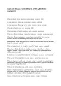 ANS 400 EXAM 2 QUESTIONS WITH VERIFIED ANSWERS