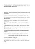 ANSC 400 DAIRY HERD MANAGEMENT QUESTIONS WITH VERIFIED ANSWERS