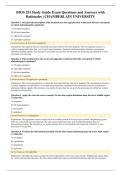 BIOS 251 Study Guide Exam Questions and Answers with Rationales &vert; CHAMBERLAIN UNIVERSITY