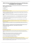 BIOS 252 Study Guide Questions and Answers with Rationales &vert; CHAMBERLAIN UNIVERSITY