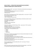 NUR 257 EXAM 3 &ndash; PETERS STUDY GUIDE QUESTIONS AND ANSWERS COMPLETE NURSING EXAM 3 REVIEW 2026-2027