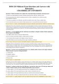 BIOS 255 Midterm Exam Questions and Answers with Rationales &vert; CHAMBERLAIN UNIVERSITY