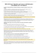 BIOS 256 Exam 1 Questions and Answers with Rationales &vert; CHAMBERLAIN UNIVERSITY