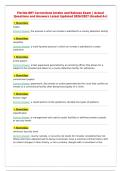 Florida BRT Corrections Intake and Release Exam &vert; Actual&NewLine;Questions and Answers Latest Updated 2026&sol;2027 &lpar;Graded A&plus;&rpar;
