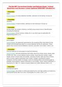 Florida BRT Corrections Intake and Release Exam &vert; Actual&NewLine;Questions and Answers Latest Updated 2026&sol;2027 &lpar;Graded A&plus;&rpar;