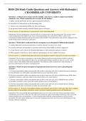 BIOS 256 Study Guide Questions and Answers with Rationales &vert; CHAMBERLAIN UNIVERSITY