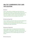 DBIA TEST COMPREHENSIVE STUDY GUIDE&NewLine;WITH SOLUTIONS