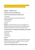 NYC Custodian Engineer EXAM&vert; ACTUAL EXAM 2VERSIONS &NewLine;COMPLETE QUESTIONS AND VERIFIED SOLUTIONS 