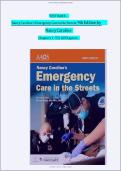 Nancy Caroline&rsquo;s Emergency Care in the Streets 9th Edition &ndash; Nancy Caroline &ndash; Chapters 1&ndash;53 &ndash; Complete Test Bank and Study Guide
