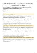 SOCS 185 Final Exam Questions and Answers with Rationales &vert; CHAMBERLAIN UNIVERSITY
