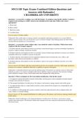 SOCS 185 Topic Exams Combined Edition Questions and Answers with Rationales &vert; CHAMBERLAIN UNIVERSITY