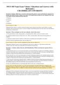 SOCS 185 Topic Exam Volume 3 Questions and Answers with Rationales &vert; CHAMBERLAIN UNIVERSITY