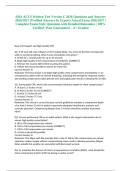 AHA ACLS Written Test Version C 2026 Questions and Answers 2026&sol;2027 &lpar;Verified Answers by Expert&rpar; Actual Exam 2026&sol;2027 &vert; Complete Exam-Style Questions with Detailed Rationales &vert; 100&percnt; Verified &vert; Pass Guaranteed &ndash; A&plus; Graded