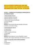 WGU D116 ADVANCED PHARMACOLOGY FINAL EXAM &NewLine;OBJECTIVE ASSEMENT & PRE-ASSESMENT 700 QUESTIONS &NewLine;AND ANSWERS LATEST UPDATE THIS YEAR - JUST RELEASED 